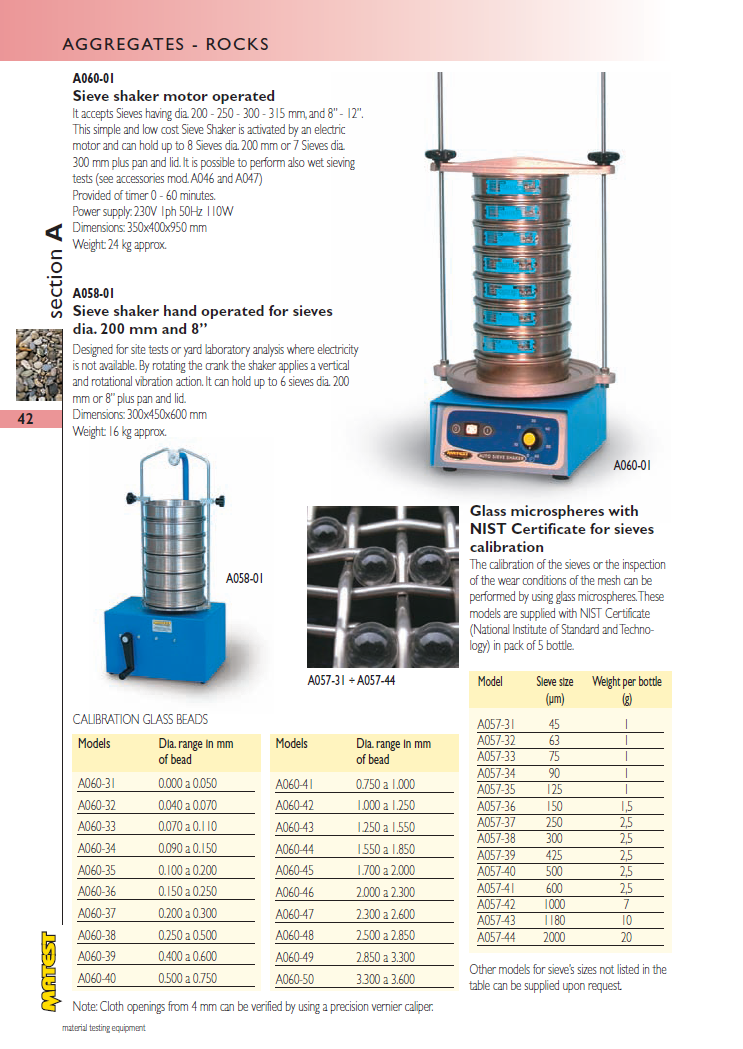 Matest laboriseadmete tootekataloog, lk 42