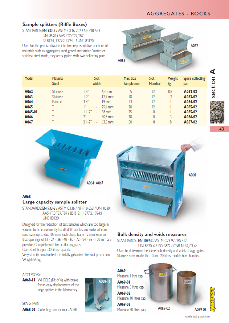 Matest laboriseadmete tootekataloog, lk 43