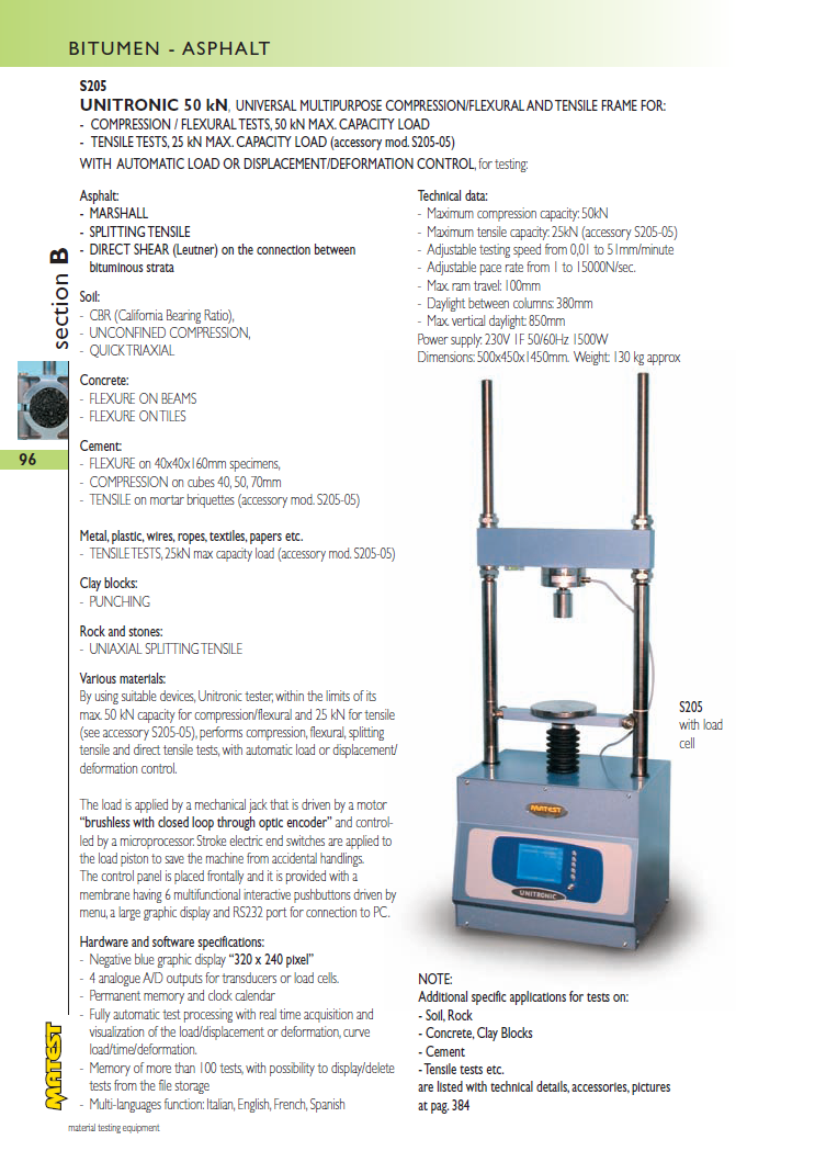 Matest laboriseadmete tootekataloog, lk 96