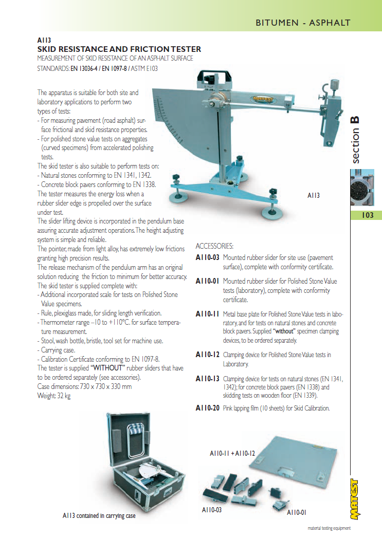 Matest laboriseadmete tootekataloog, lk 103