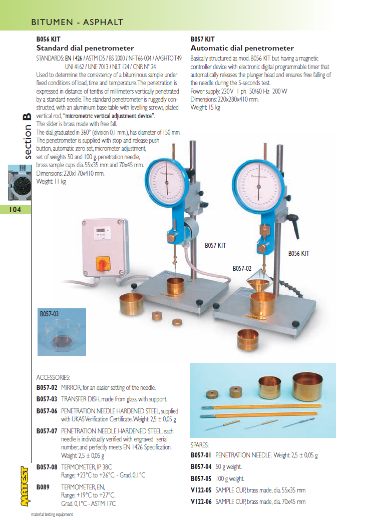 Matest laboriseadmete tootekataloog, lk 104