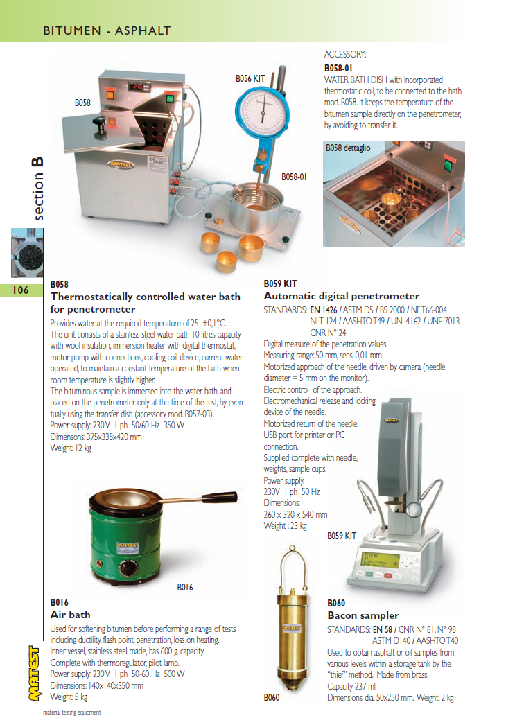 Matest laboriseadmete tootekataloog, lk 106