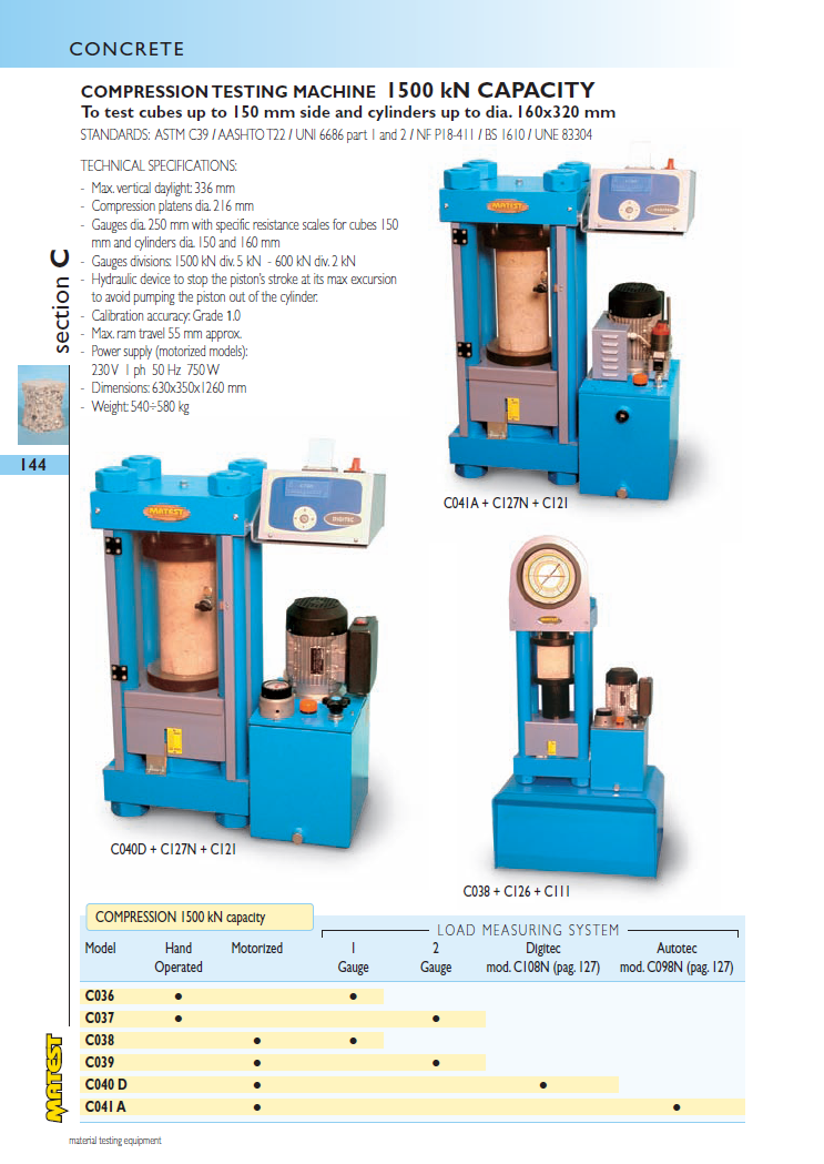 Matest laboriseadmete tootekataloog, lk 144