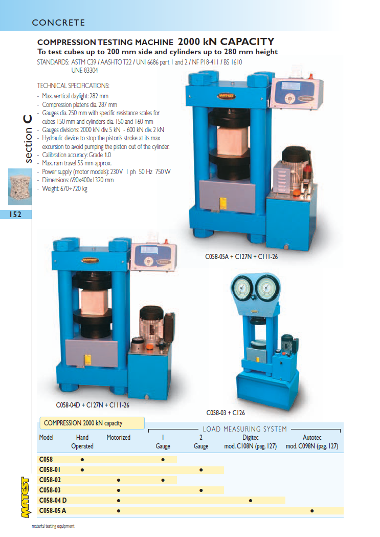 Matest laboriseadmete tootekataloog, lk 152