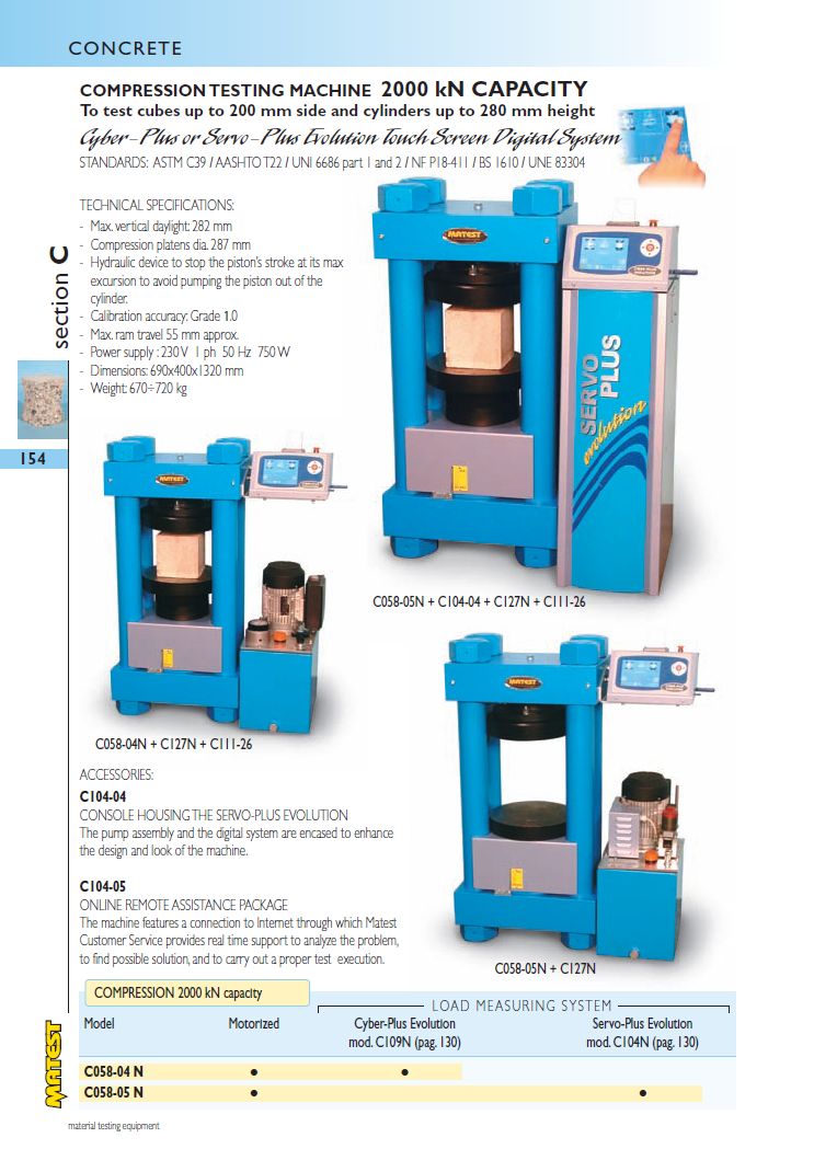 Matest laboriseadmete tootekataloog, lk 154