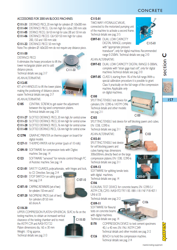 Matest laboriseadmete tootekataloog, lk 157
