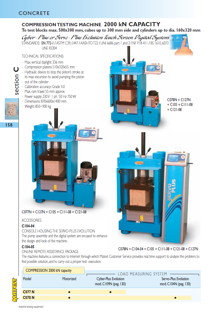 Matest laboriseadmete tootekataloog, lk 158