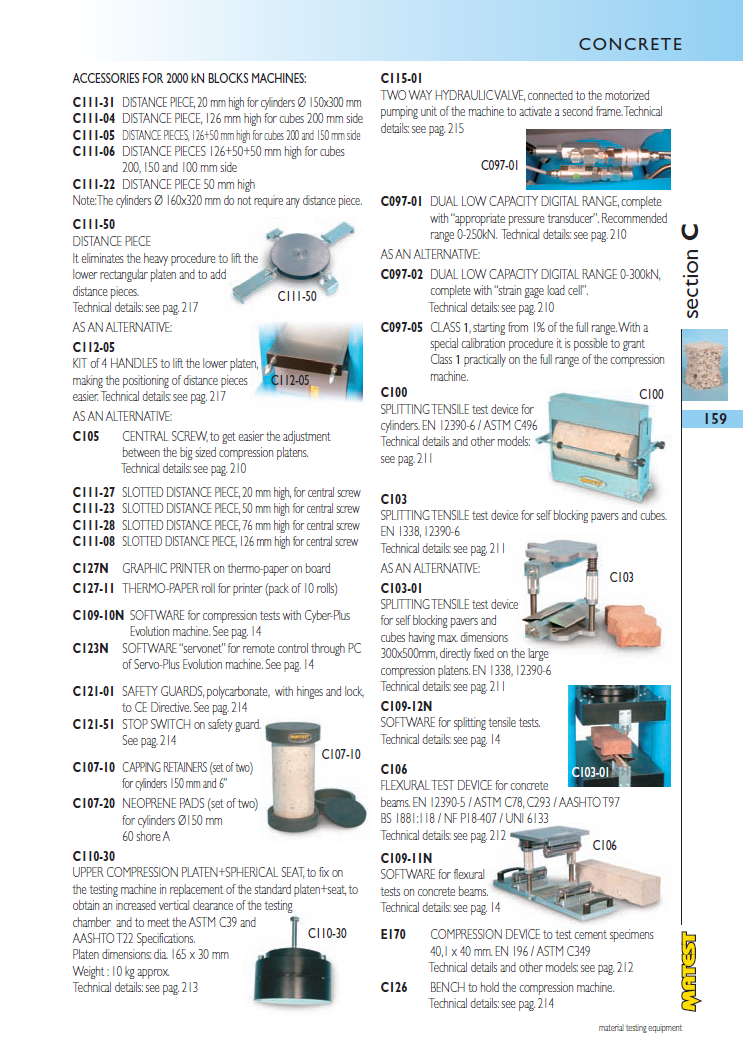 Matest laboriseadmete tootekataloog, lk 159