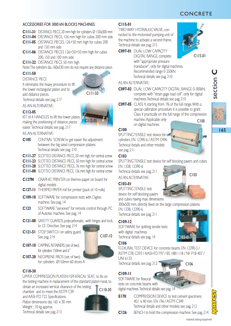 Matest laboriseadmete tootekataloog, lk 165