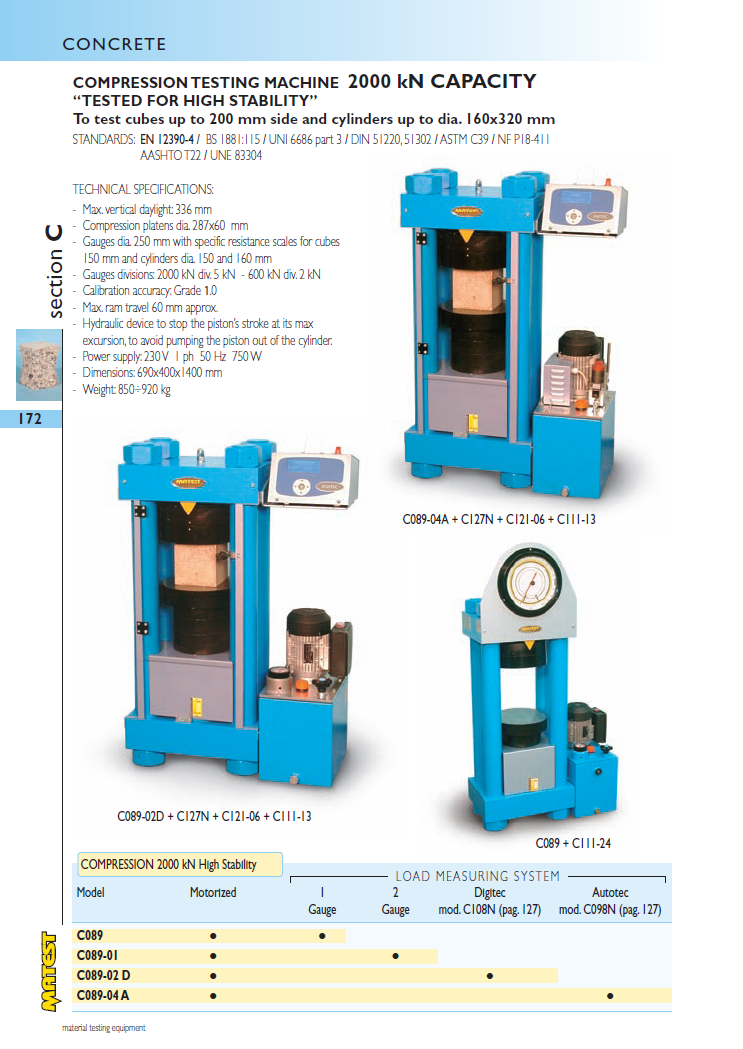 Matest laboriseadmete tootekataloog, lk 172