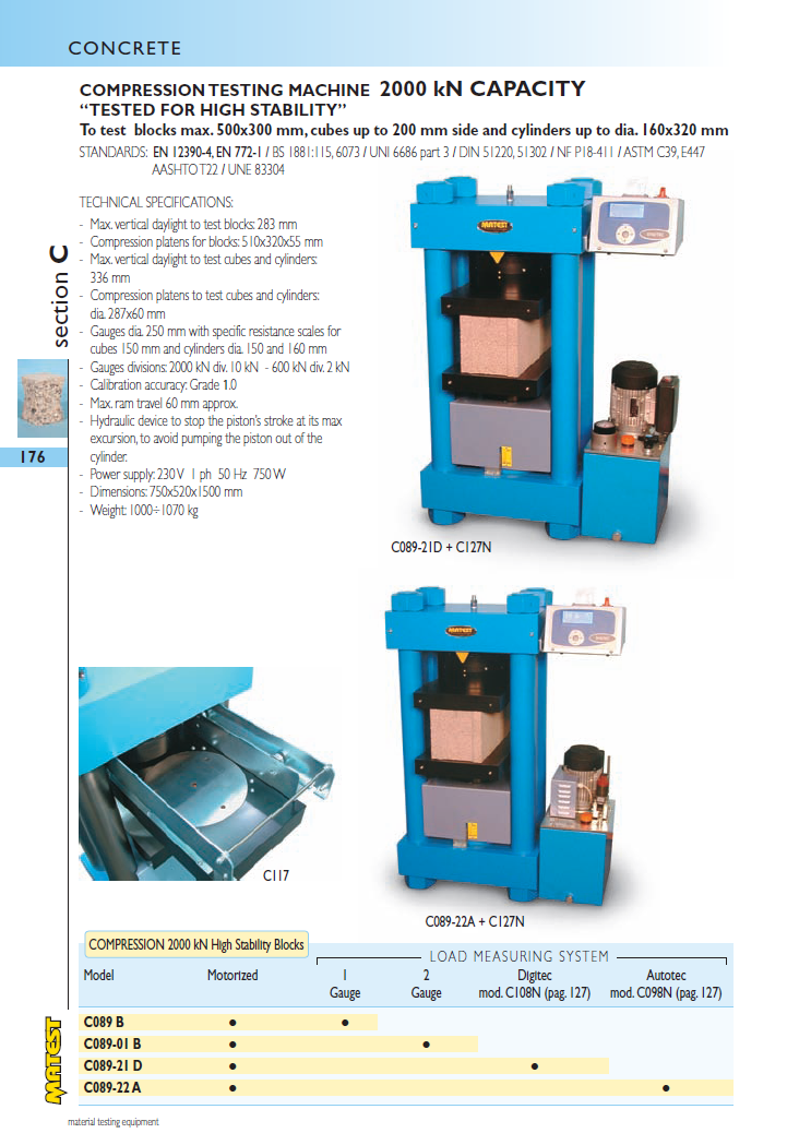 Matest laboriseadmete tootekataloog, lk 176
