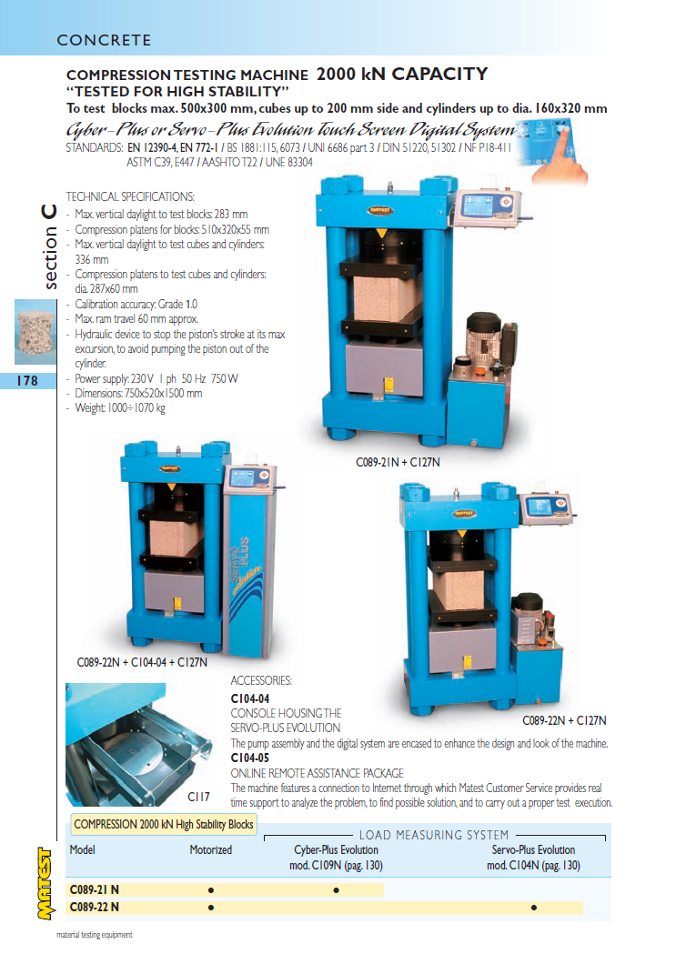 Matest laboriseadmete tootekataloog, lk 178