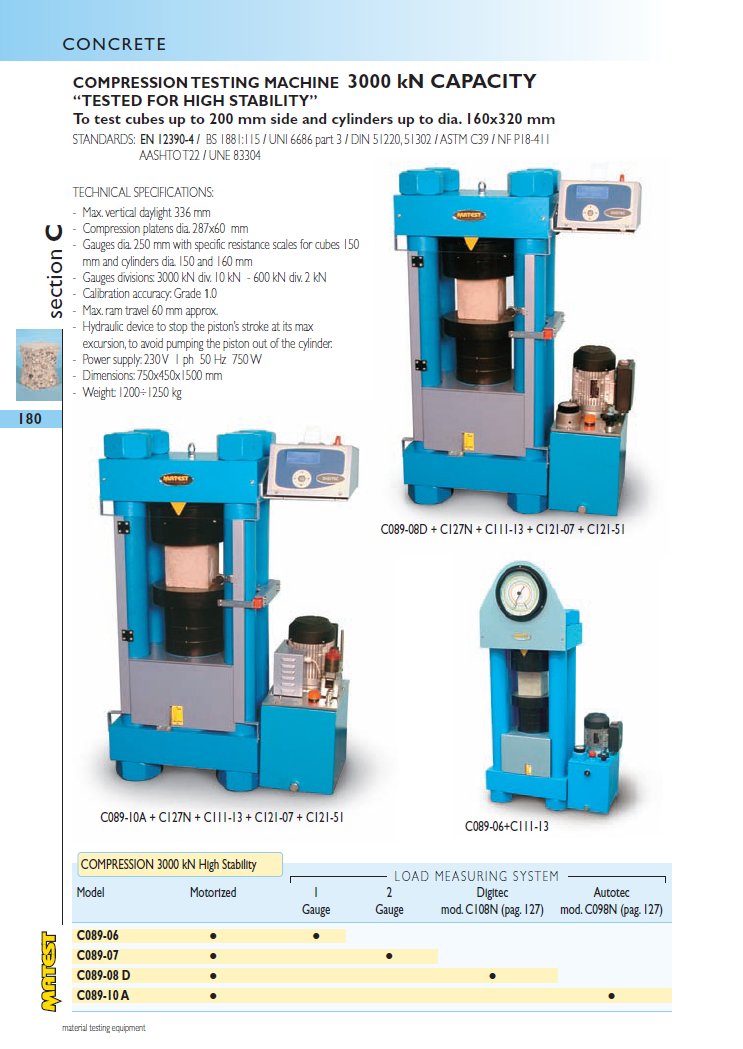 Matest laboriseadmete tootekataloog, lk 180