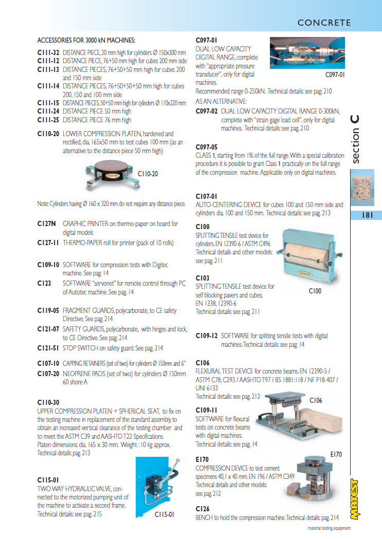 Matest laboriseadmete tootekataloog, lk 181