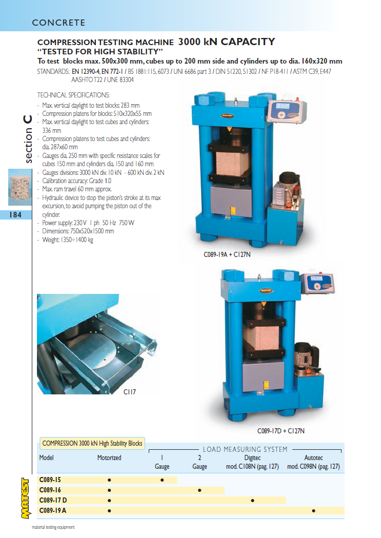 Matest laboriseadmete tootekataloog, lk 184