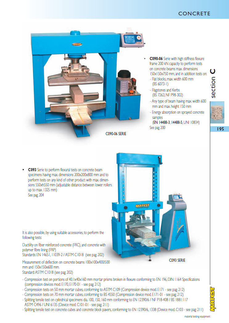 Matest laboriseadmete tootekataloog, lk 195