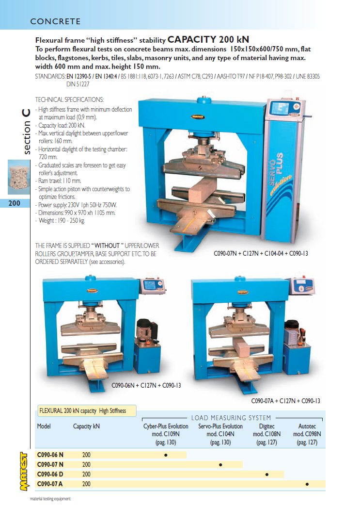 Matest laboriseadmete tootekataloog, lk 200