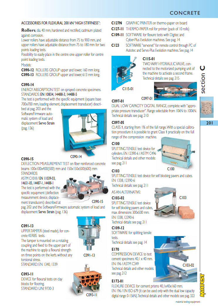 Matest laboriseadmete tootekataloog, lk 201