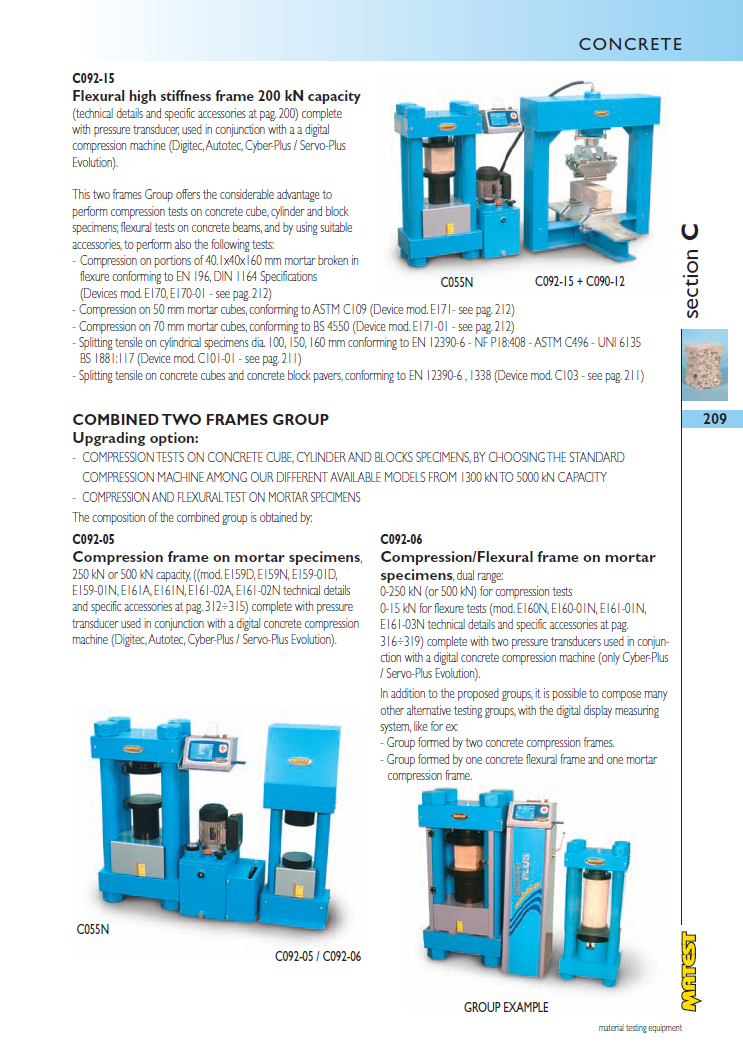 Matest laboriseadmete tootekataloog, lk 209