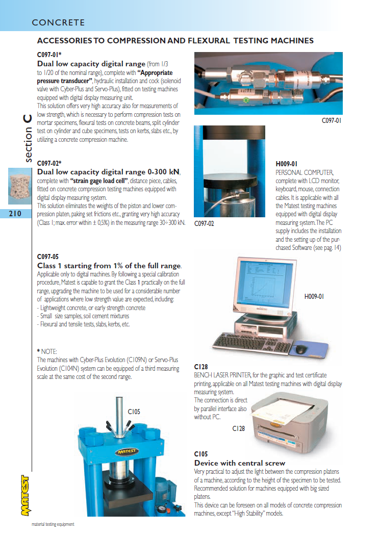Matest laboriseadmete tootekataloog, lk 210