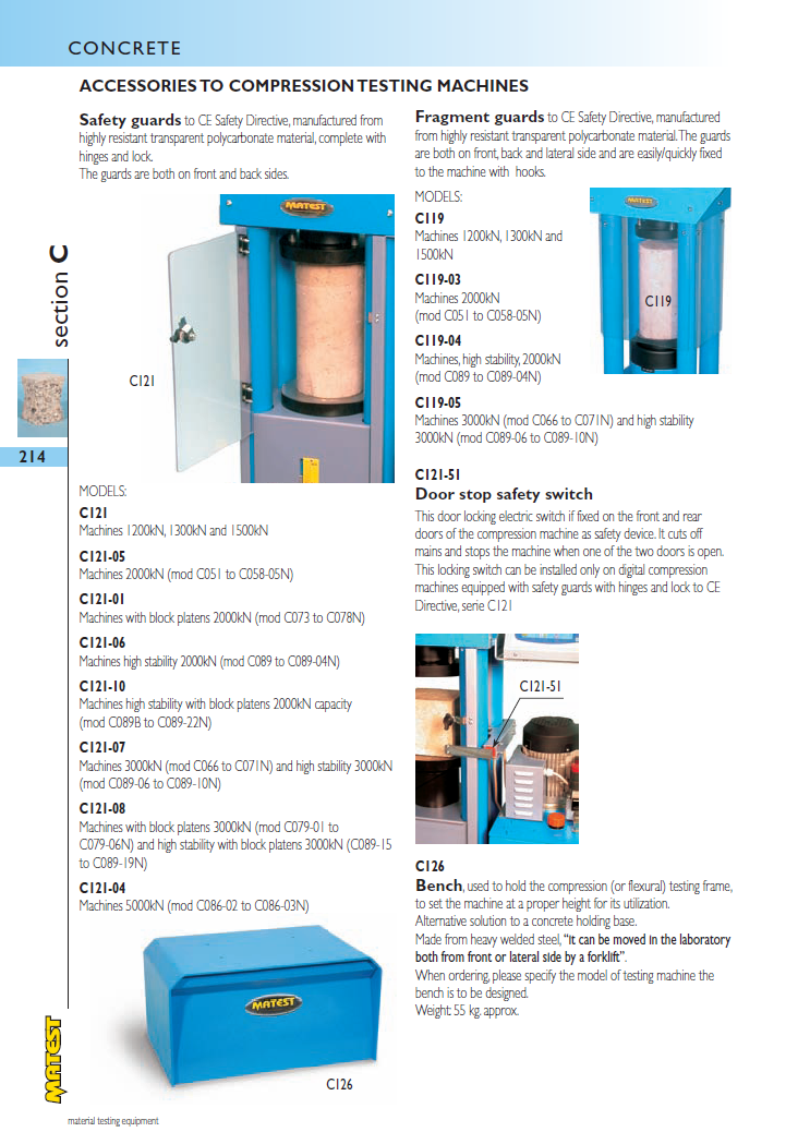 Matest laboriseadmete tootekataloog, lk 214