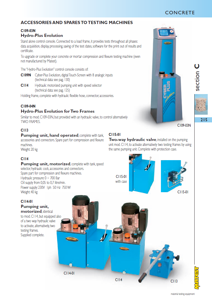 Matest laboriseadmete tootekataloog, lk 215