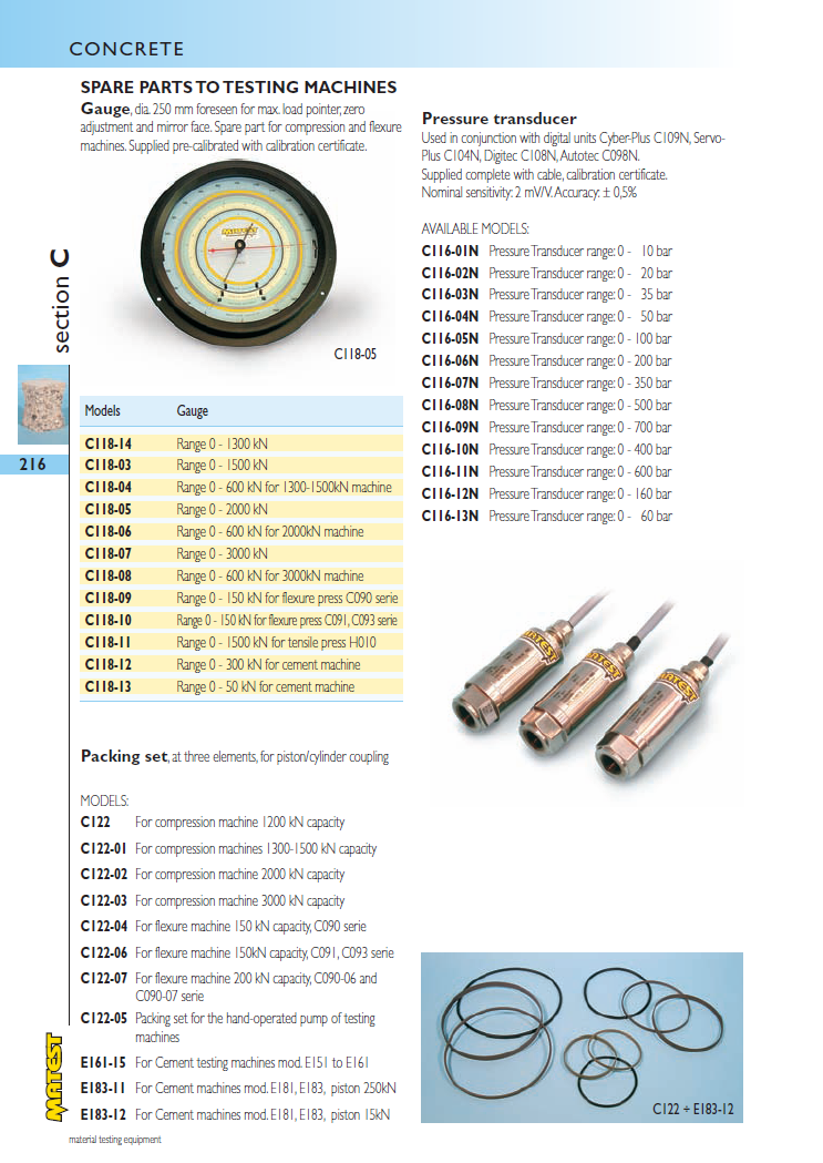 Matest laboriseadmete tootekataloog, lk 216