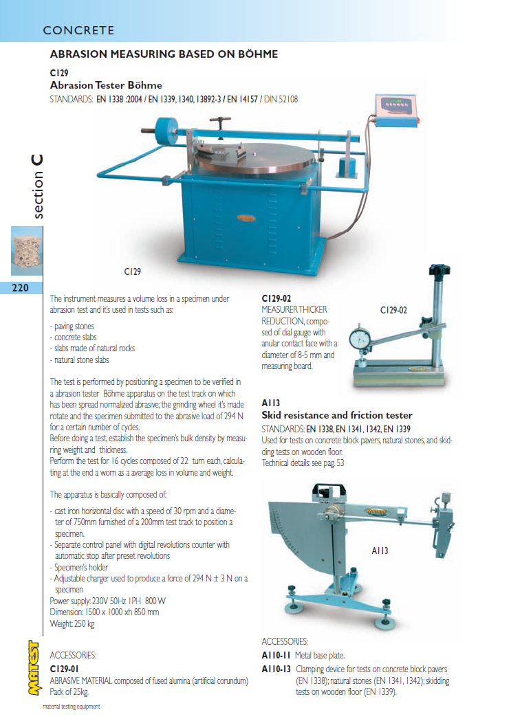 Matest laboriseadmete tootekataloog, lk 220