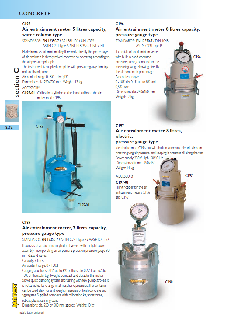 Matest laboriseadmete tootekataloog, lk 232