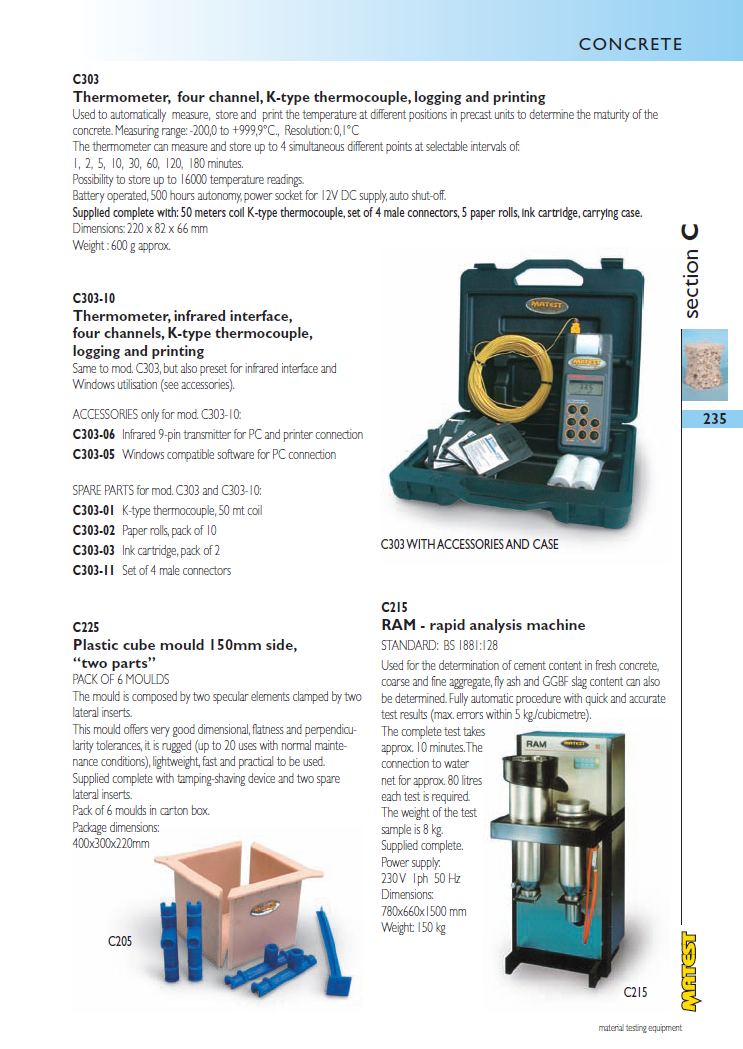 Matest laboriseadmete tootekataloog, lk 235