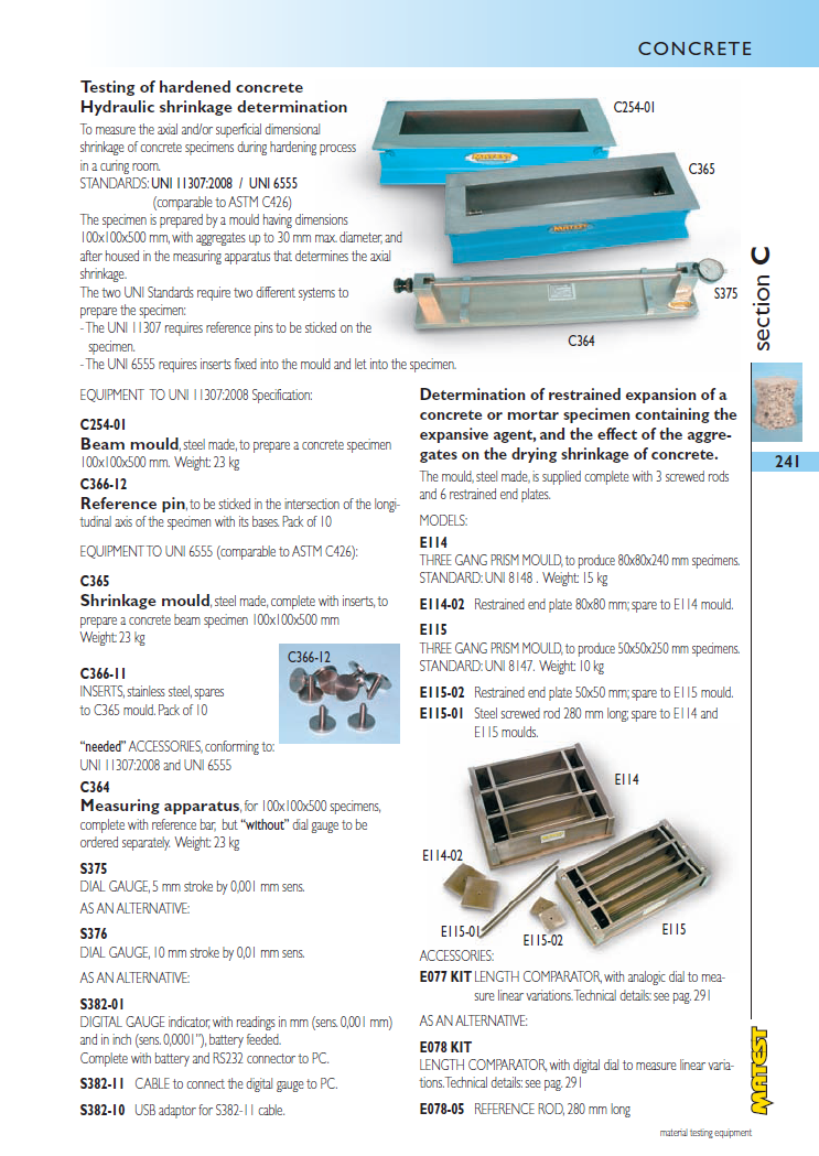 Matest laboriseadmete tootekataloog, lk 241