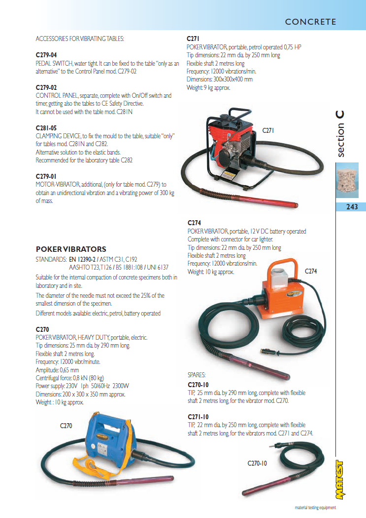 Matest laboriseadmete tootekataloog, lk 243