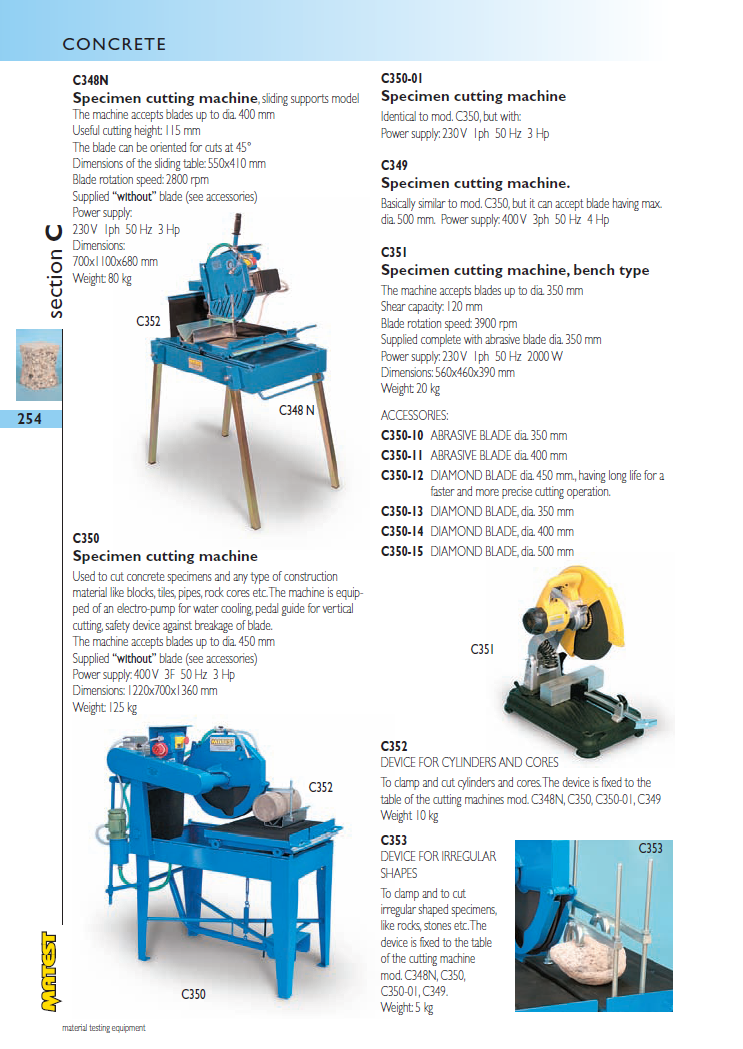 Matest laboriseadmete tootekataloog, lk 254
