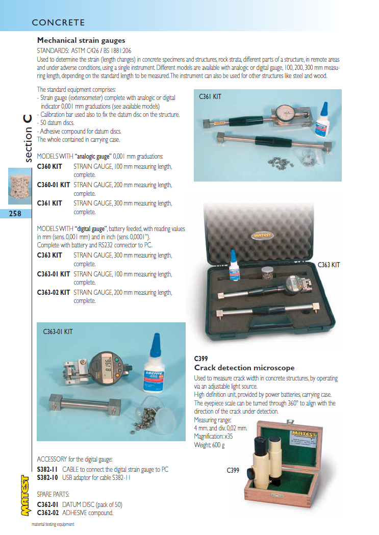 Matest laboriseadmete tootekataloog, lk 258