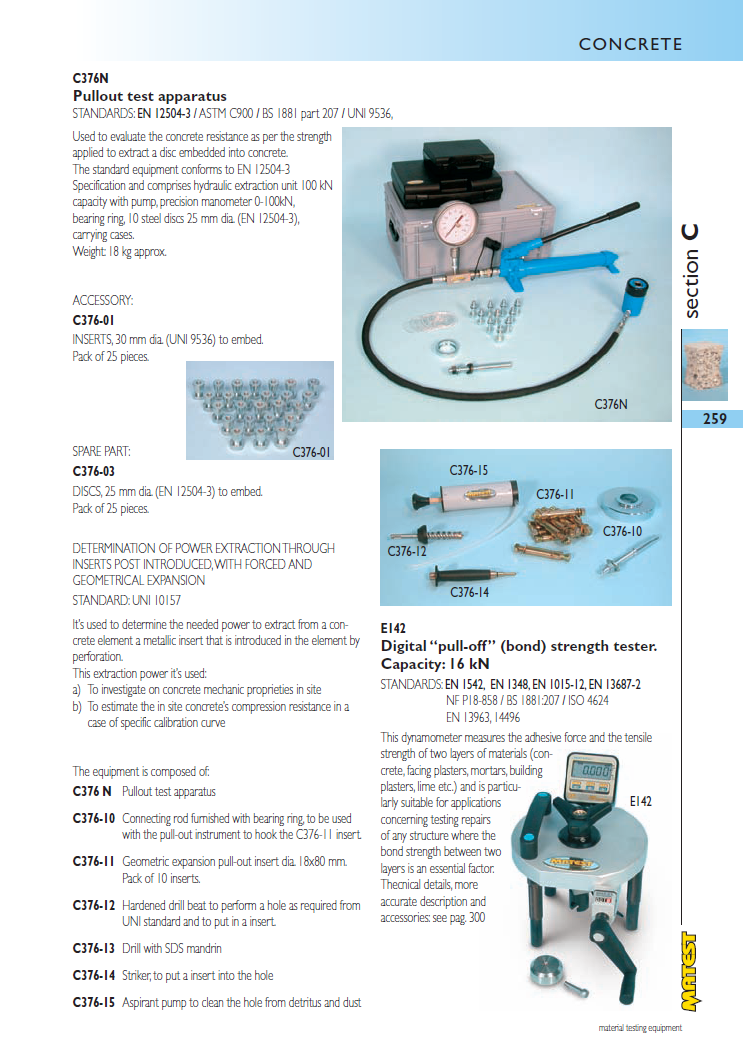 Matest laboriseadmete tootekataloog, lk 259