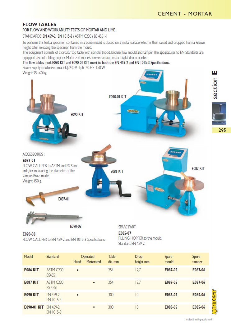 Matest laboriseadmete tootekataloog, lk 295