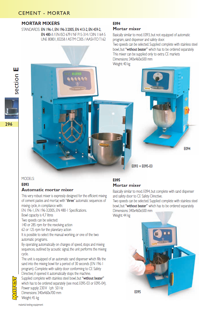 Matest laboriseadmete tootekataloog, lk 296