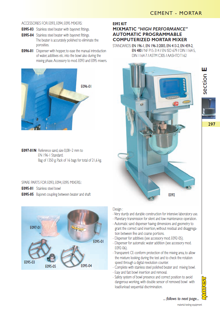 Matest laboriseadmete tootekataloog, lk 297