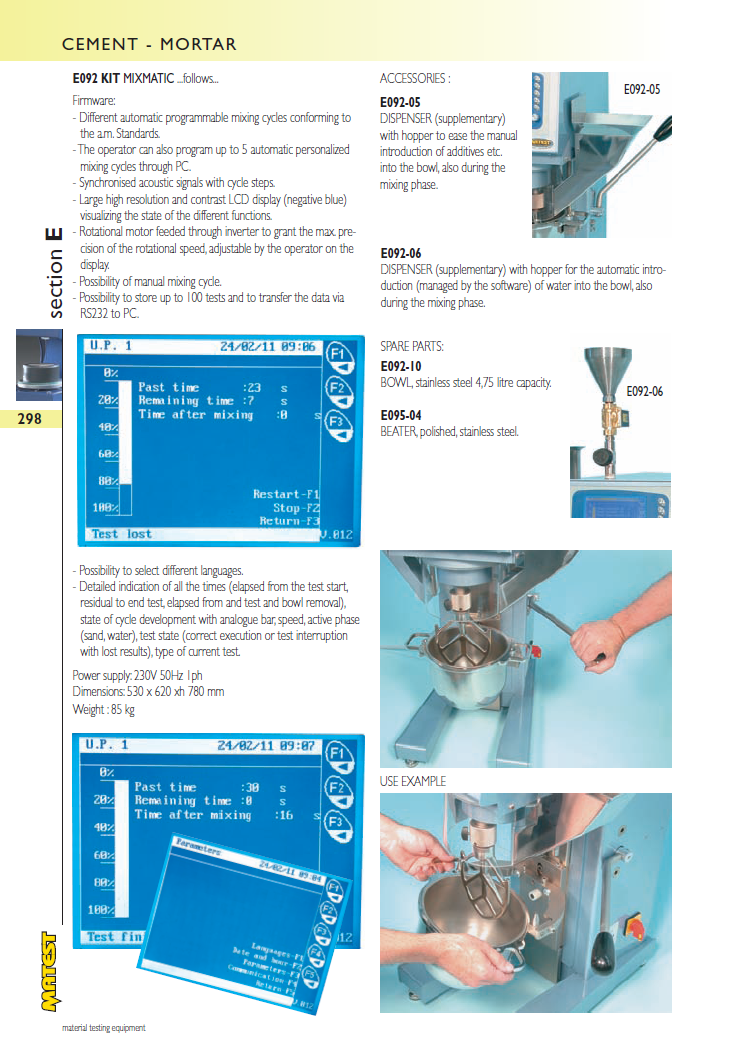 Matest laboriseadmete tootekataloog, lk 298