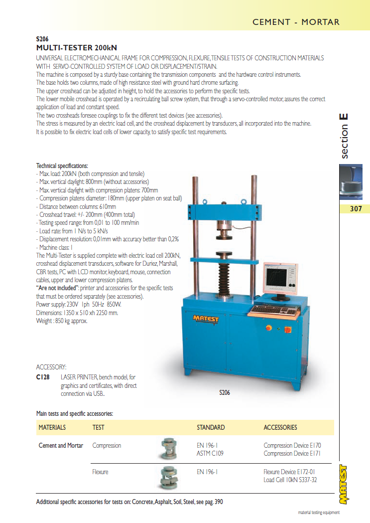 Matest laboriseadmete tootekataloog, lk 307