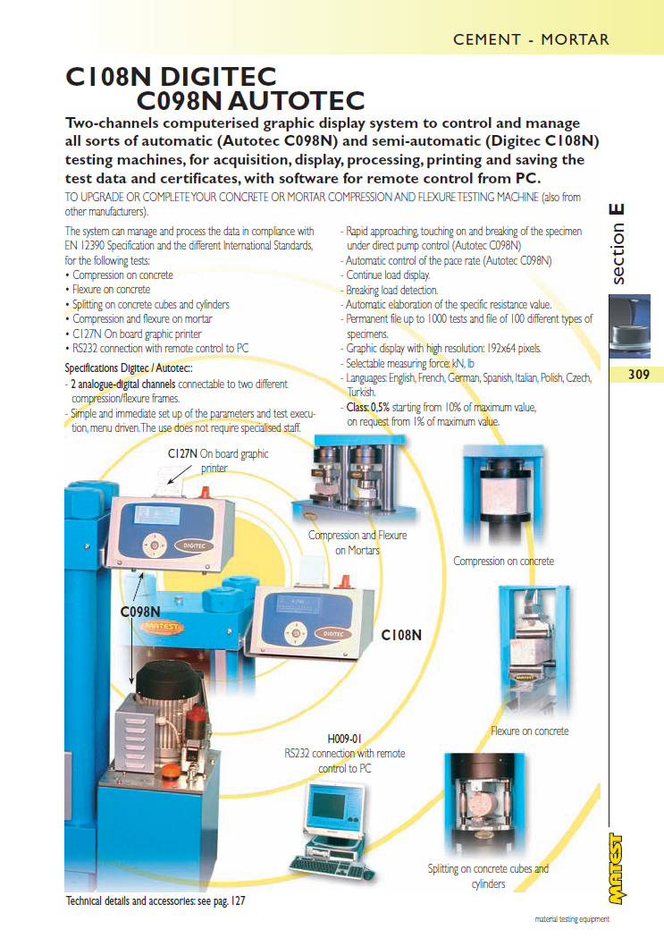 Matest laboriseadmete tootekataloog, lk 309