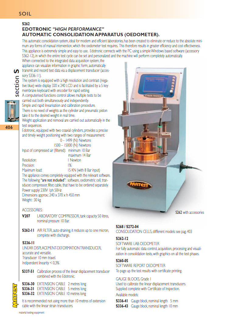 Matest laboriseadmete tootekataloog, lk 406