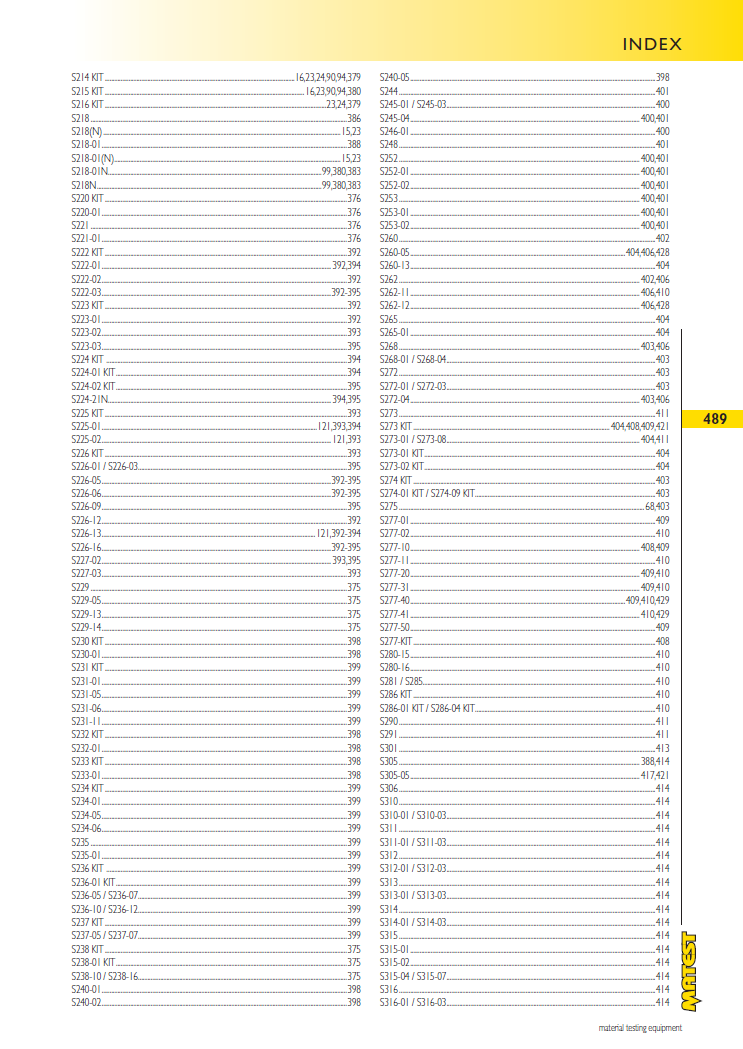 Matest laboriseadmete tootekataloog, lk 489