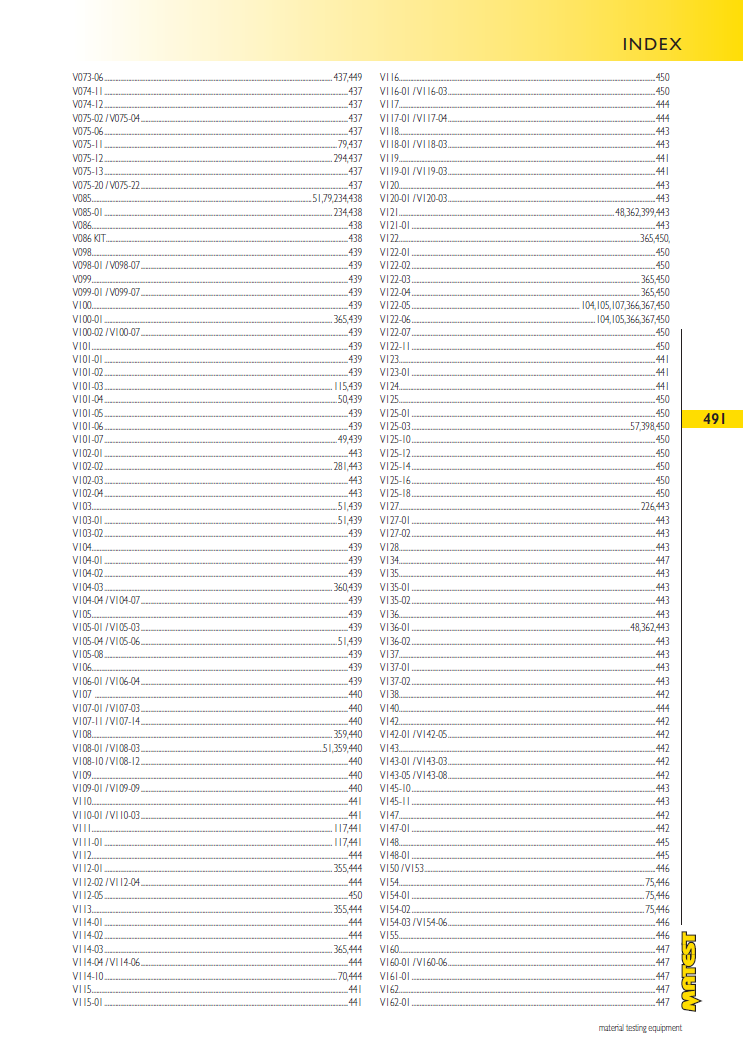Matest laboriseadmete tootekataloog, lk 491